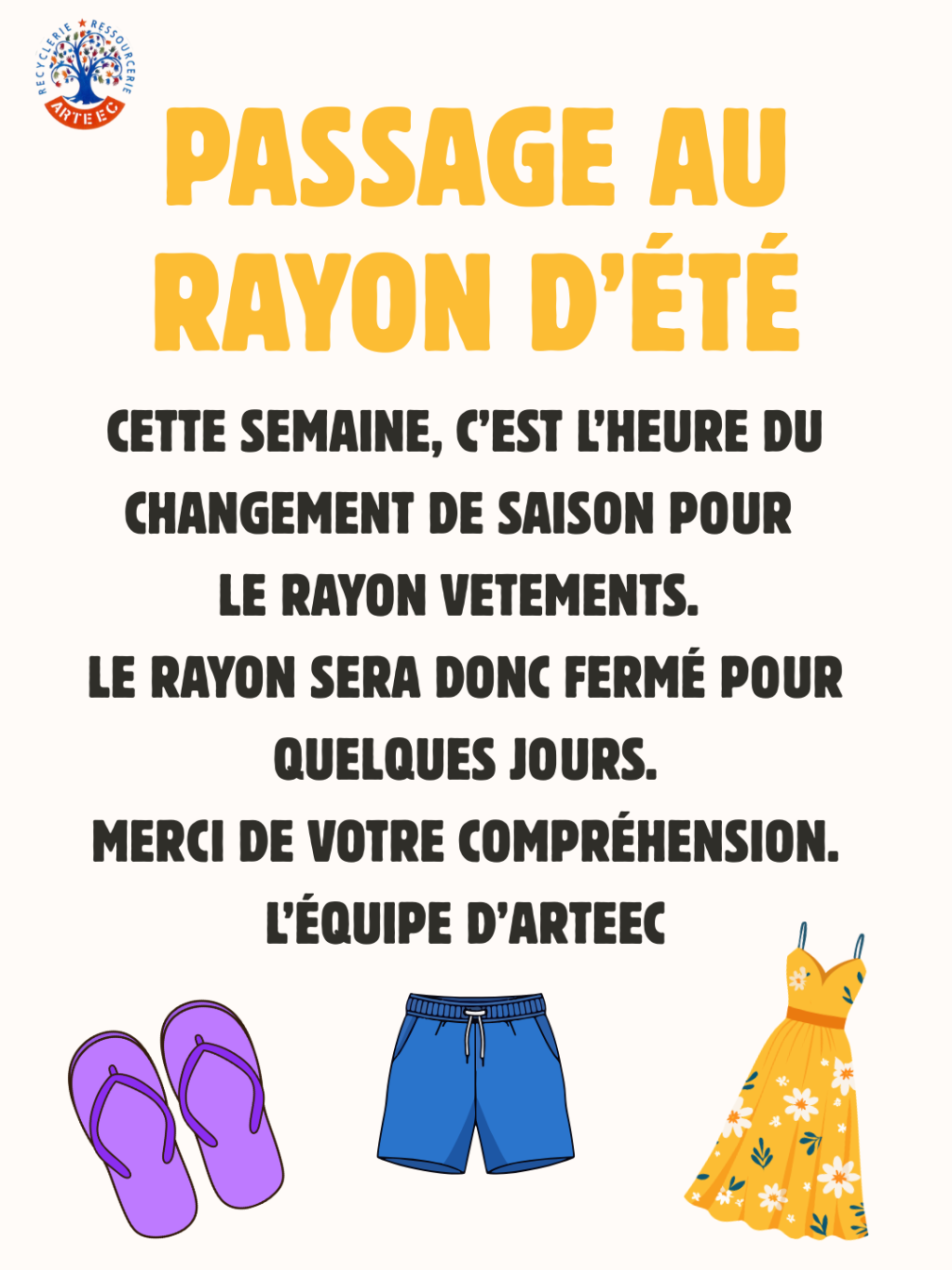 Changement de saison vêtements
