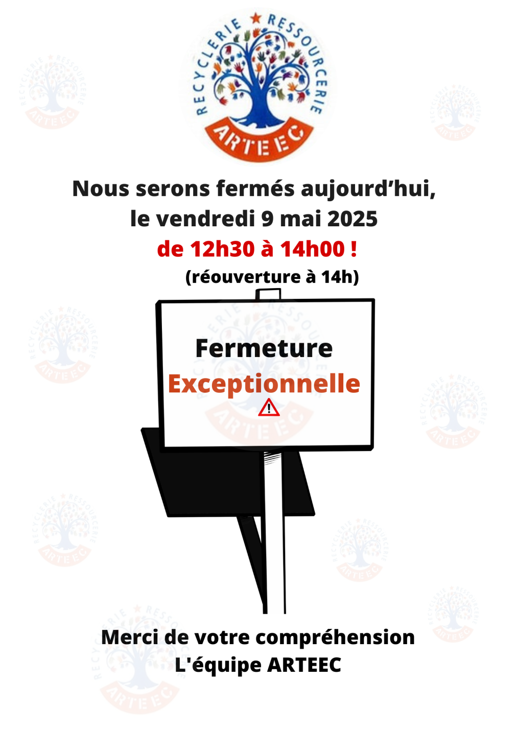 Fermeture 09.05.2025