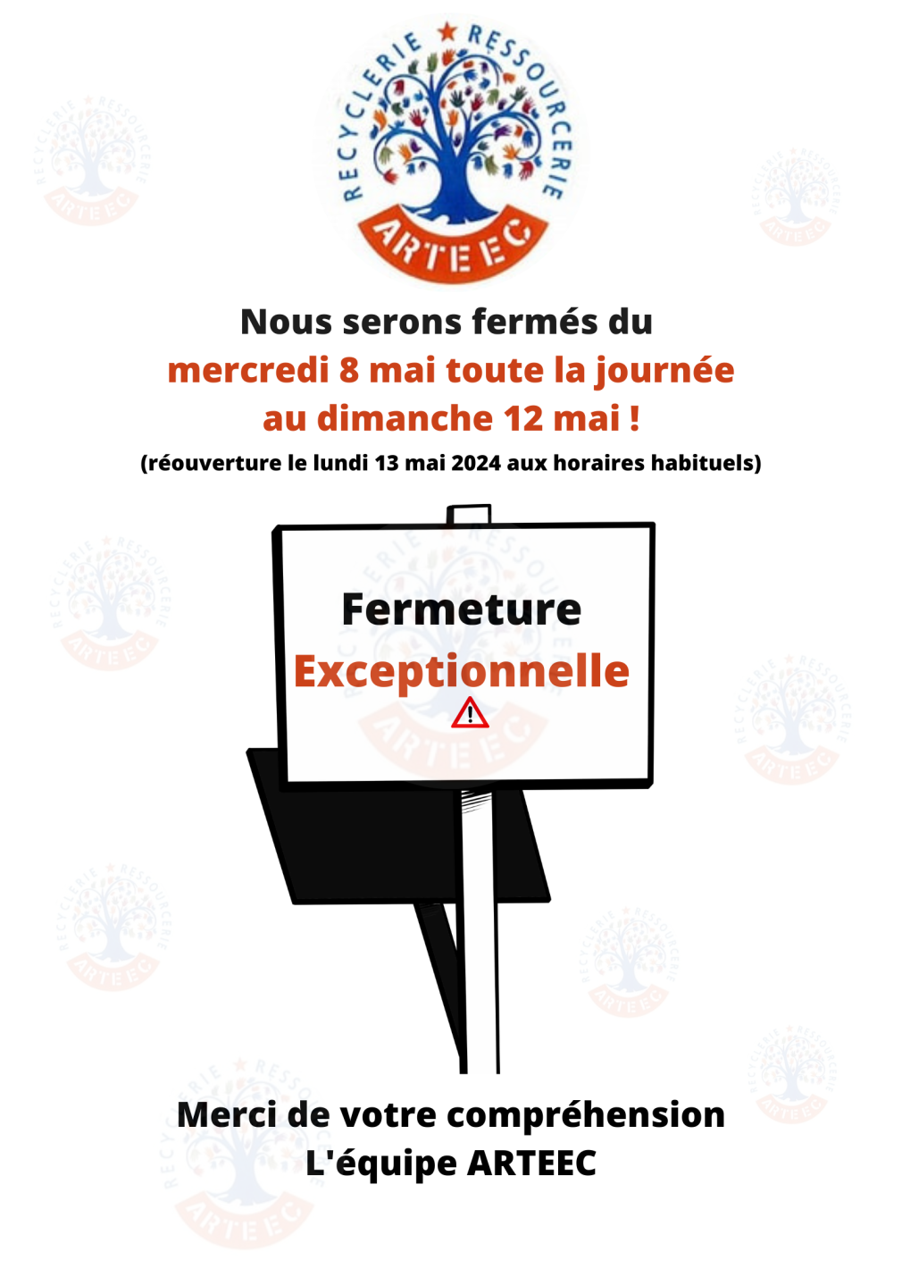 Fermeture Exceptionnelle